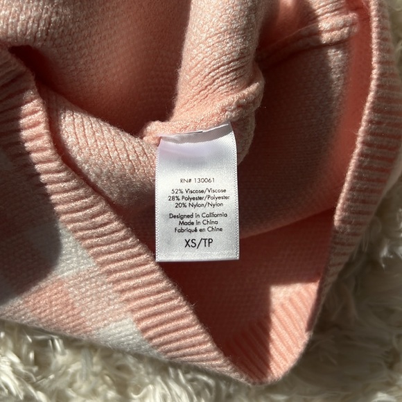 NWT L*Space Francie Mini Knitted Dress in Pink and White Checkers Size XS - Picture 6 of 6